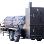 Meadow Creek TS1000 Tank Smoker With Optional Stainless Steel Exterior Shelves and Probe Ports