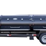 Meadow Creek TS1000 Tank Smoker With Optional Stainless Steel Exterior Shelves and Probe Ports