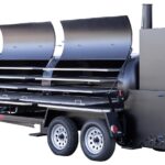 Meadow Creek TS1000 Tank Smoker With Optional Stainless Steel Exterior Shelves and Probe Ports