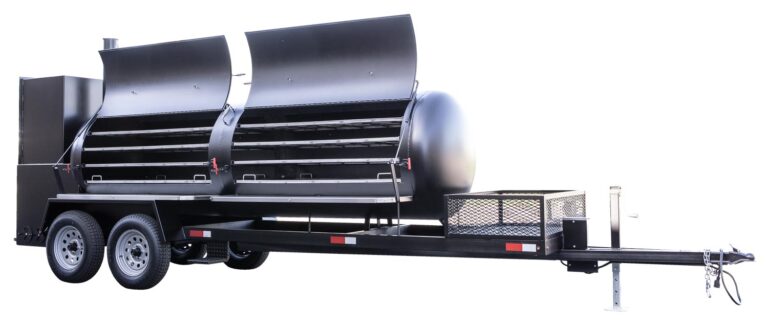 Meadow Creek TS1000 Tank Smoker With Optional Stainless Steel Exterior Shelves and Probe Ports