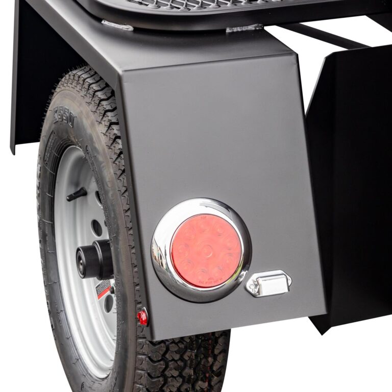 Fender and Flush Mount LED Light on TS120 Tank Smoker Trailer