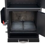 Firebox With Removable Grate and Ash Pan on TS250 Tank Smoker With Optional Insulated Firebox
