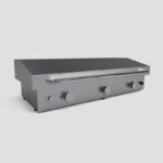 Fusion GFE105 Three-Burner Gas Griddle With Stainless Steel Lid