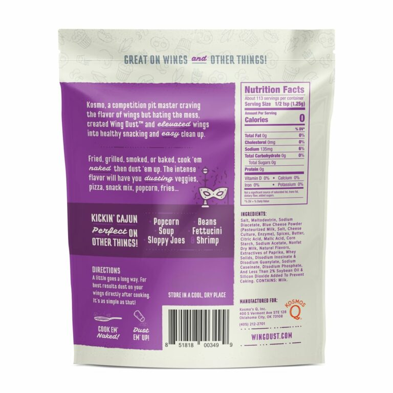 Kosmos Q Kickin’ Cajun Wing Dust Chicken Wing Seasoning