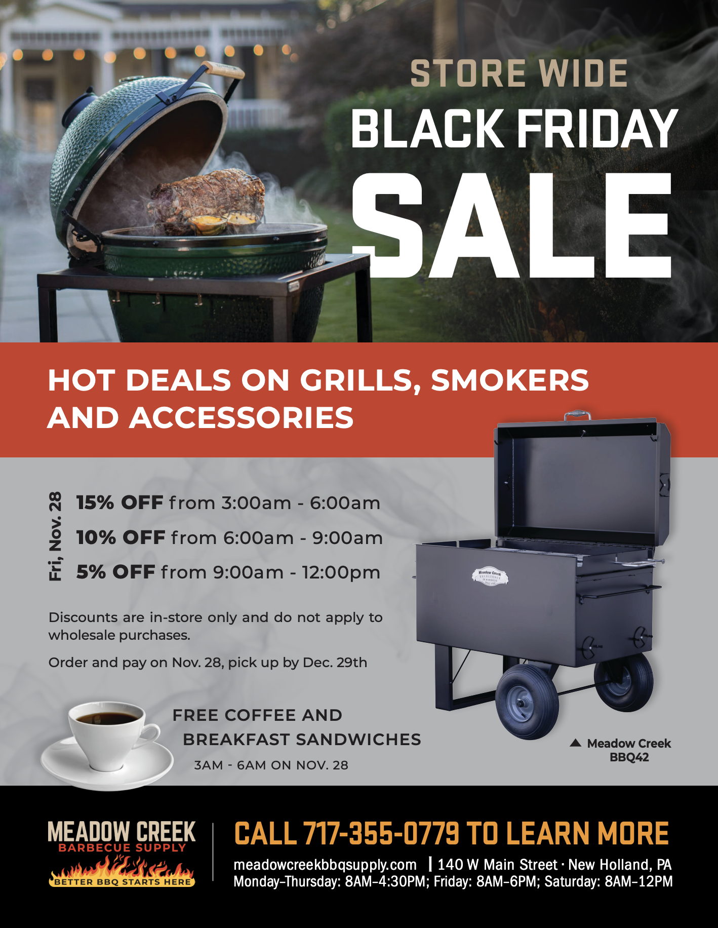 Meadow Creek BBQ Black Friday Sale 2025